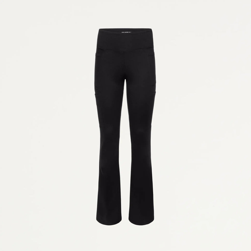 Jaanuu Scrubs Women's Mila ULTRAsoft Yoga Scrub Pant Black | scrub-supply.com