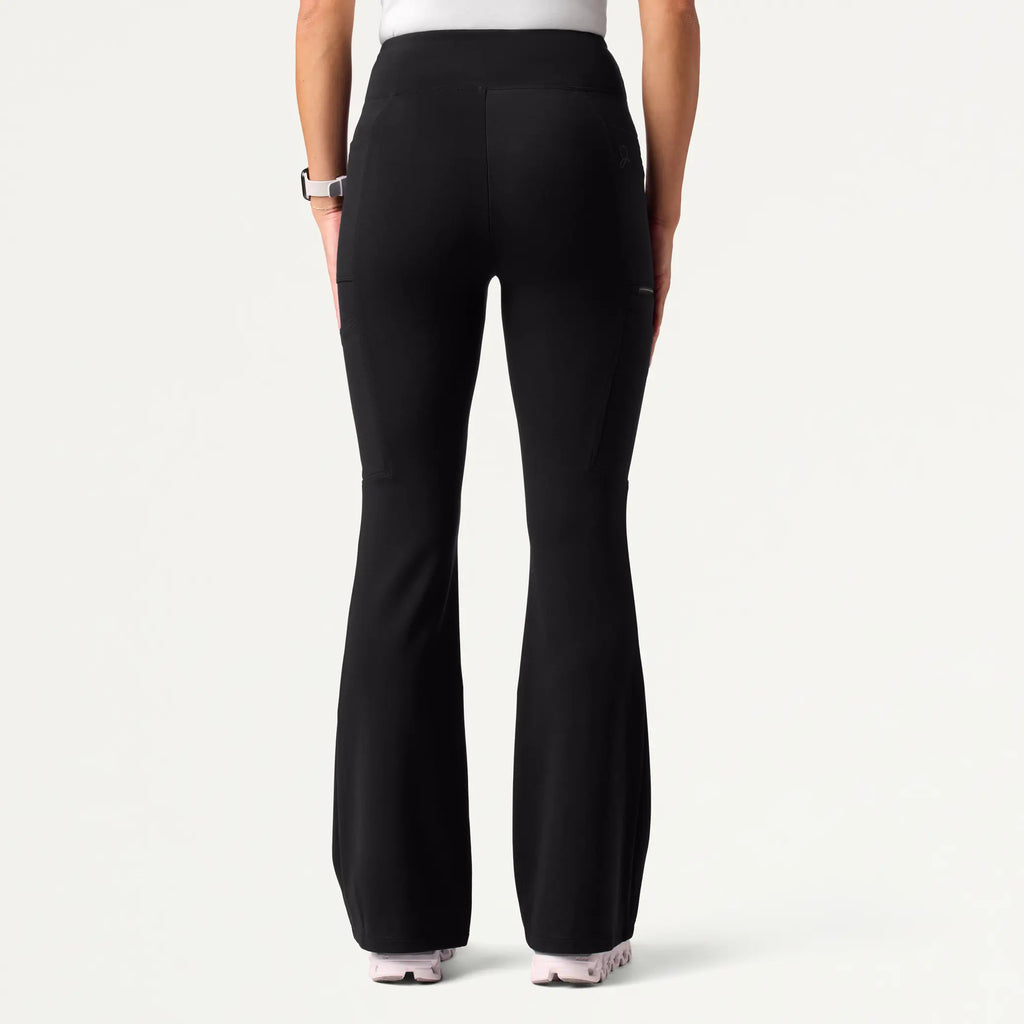 Jaanuu Scrubs Women's Mila ULTRAsoft Yoga Scrub Pant Black | scrub-supply.com