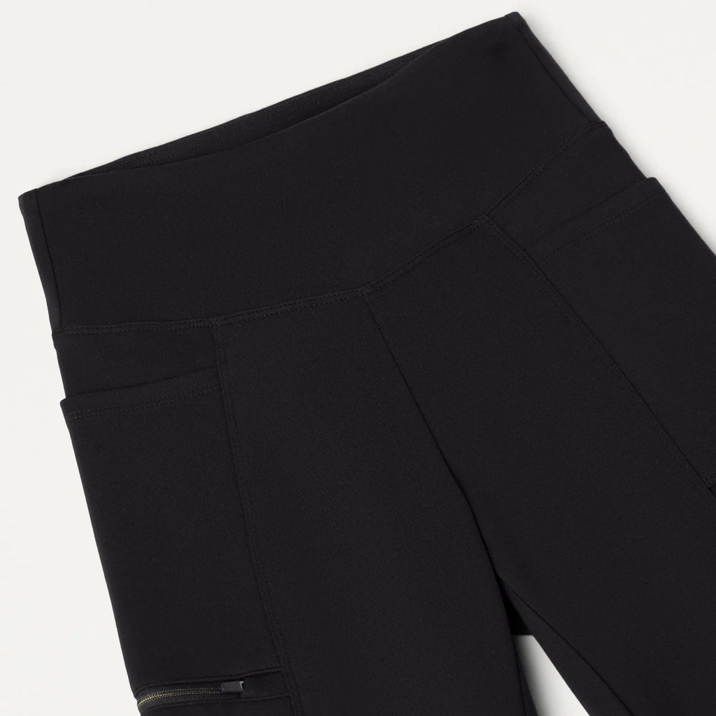 Jaanuu Scrubs Women's Mila ULTRAsoft Yoga Scrub Pant Black | scrub-supply.com