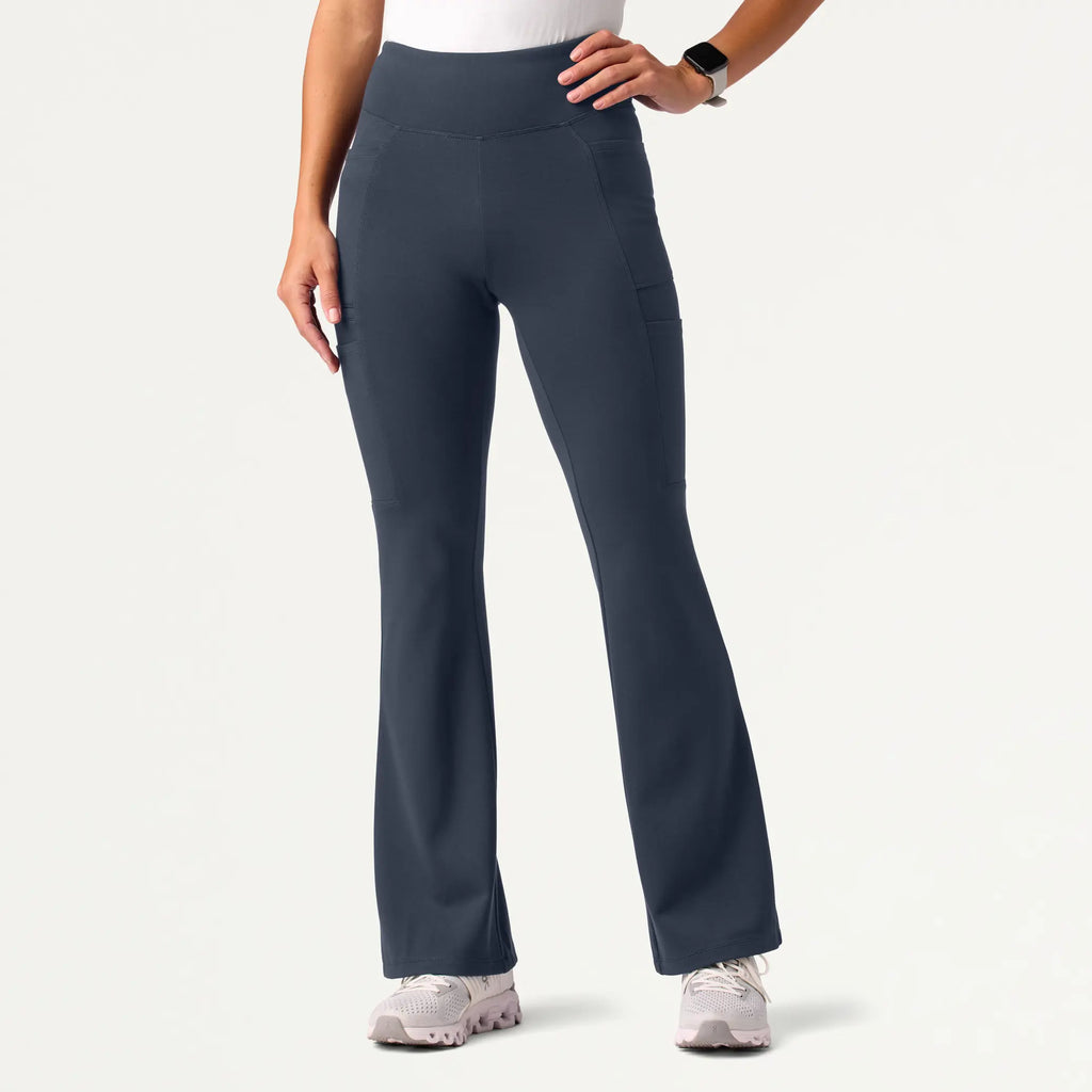 Jaanuu Scrubs Women's Mila ULTRAsoft Yoga Scrub Pant Carbon Gray | scrub-supply.com