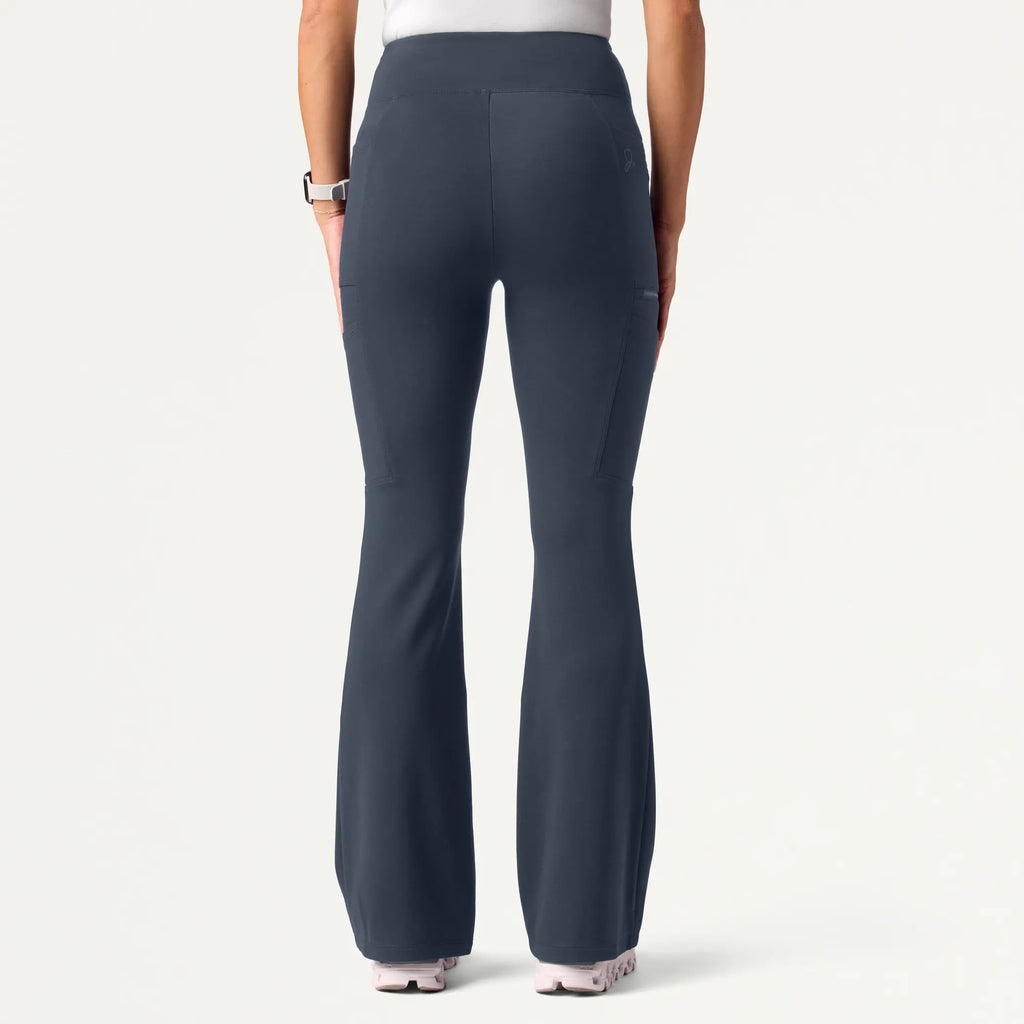 Jaanuu Scrubs Women's Mila ULTRAsoft Yoga Scrub Pant Carbon Gray | scrub-supply.com