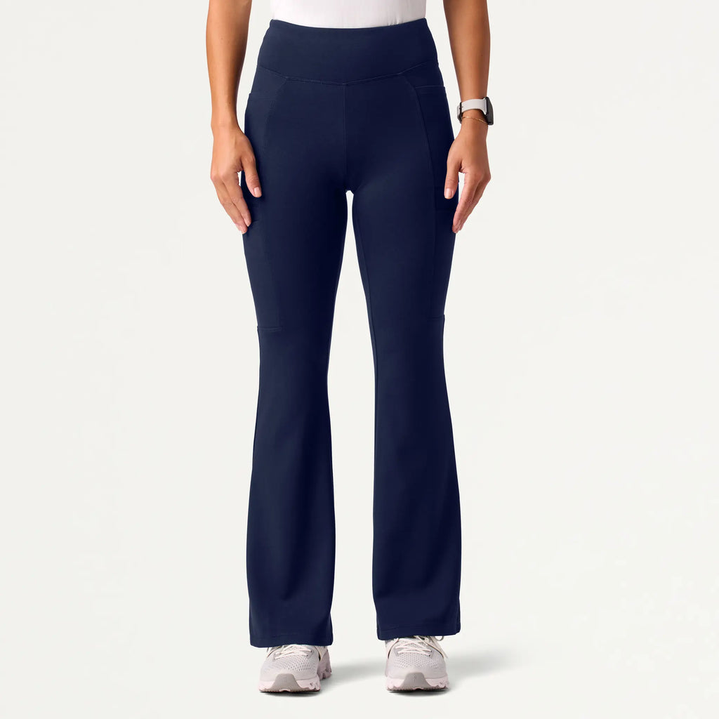 Jaanuu Scrubs Women's Mila ULTRAsoft Yoga Scrub Pant Midnight Navy | scrub-supply.com