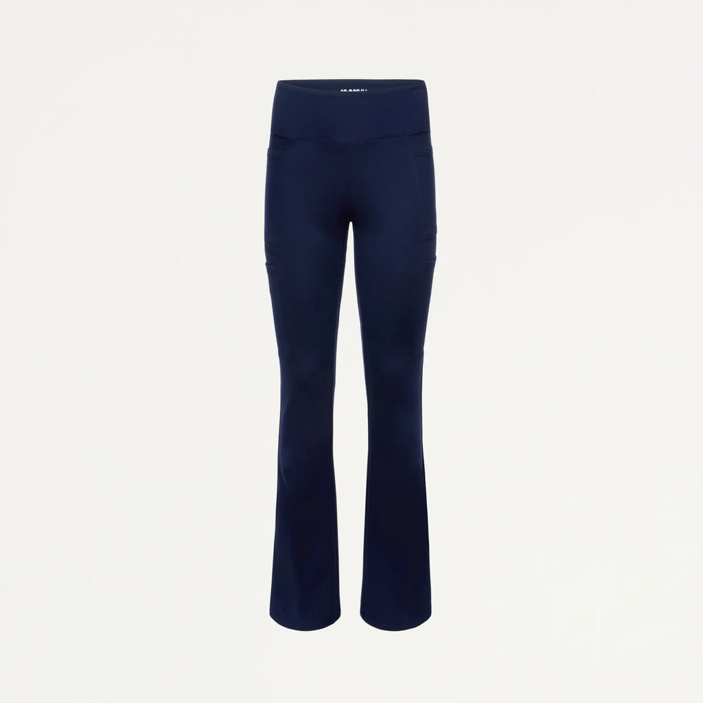 Jaanuu Scrubs Women's Mila ULTRAsoft Yoga Scrub Pant Midnight Navy | scrub-supply.com