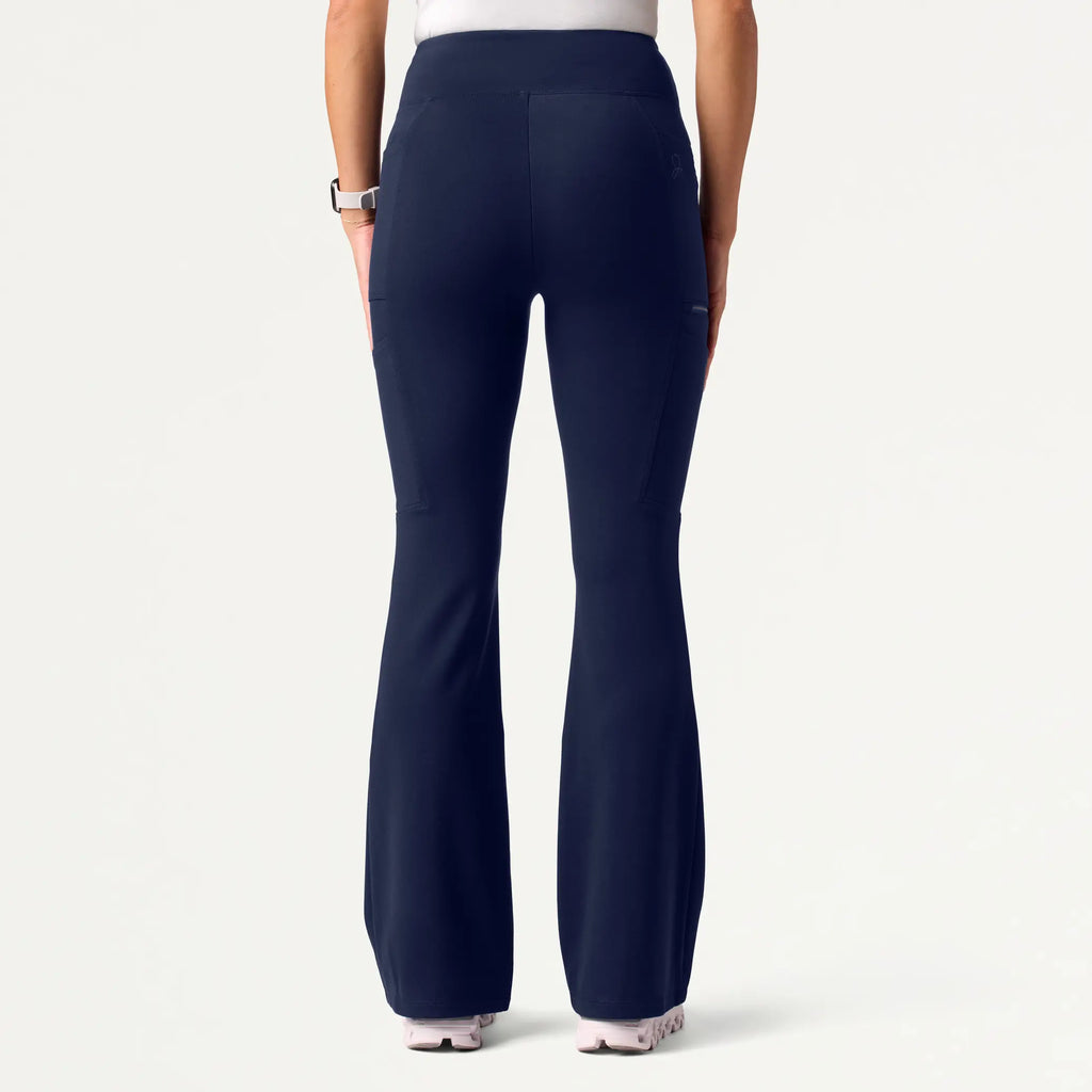 Jaanuu Scrubs Women's Mila ULTRAsoft Yoga Scrub Pant Midnight Navy | scrub-supply.com