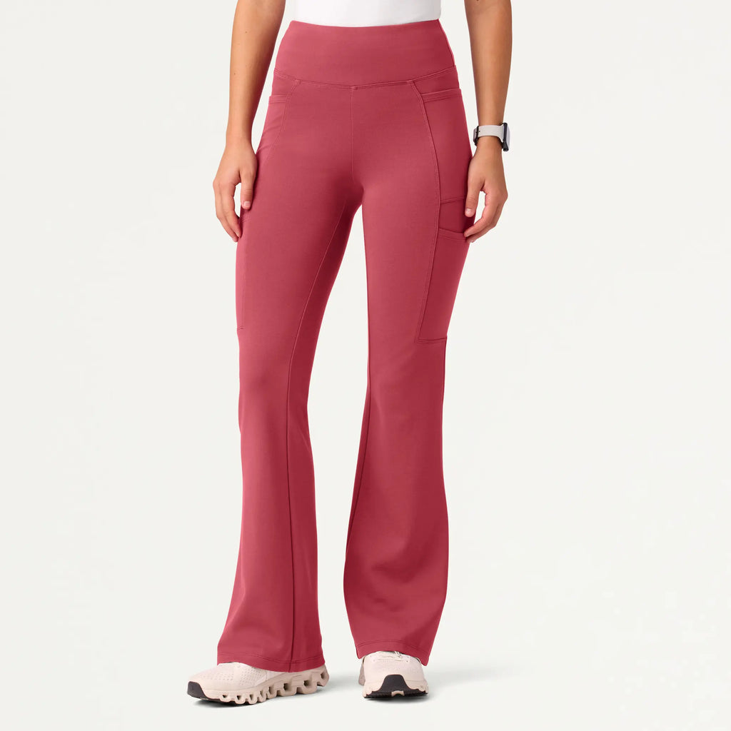 Jaanuu Scrubs Women's Mila ULTRAsoft Yoga Scrub Pant Mulberry | scrub-supply.com