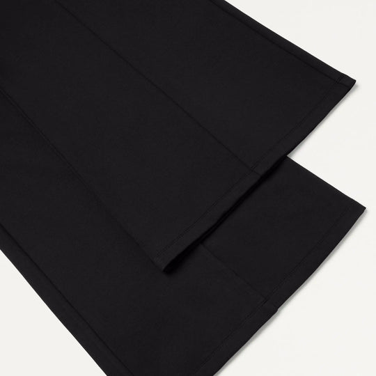 Jaanuu Scrubs Women's Josie Wide-Leg Scrub Pant Black | scrub-supply.com