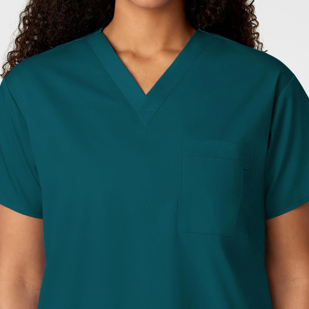 Wink Scrubs Unisex V-Neck Scrub Top Caribbean Blue | scrub-supply.com