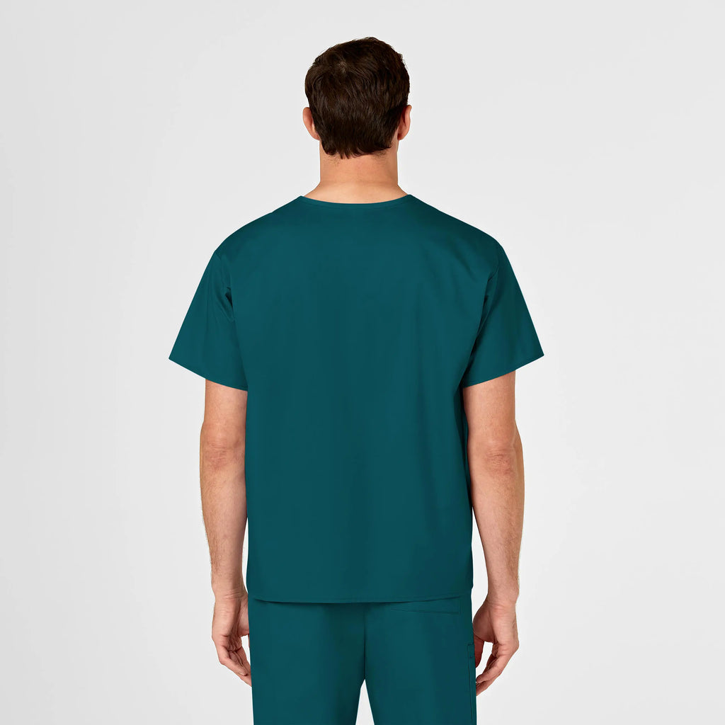 Wink Scrubs Unisex V-Neck Scrub Top Caribbean Blue | scrub-supply.com