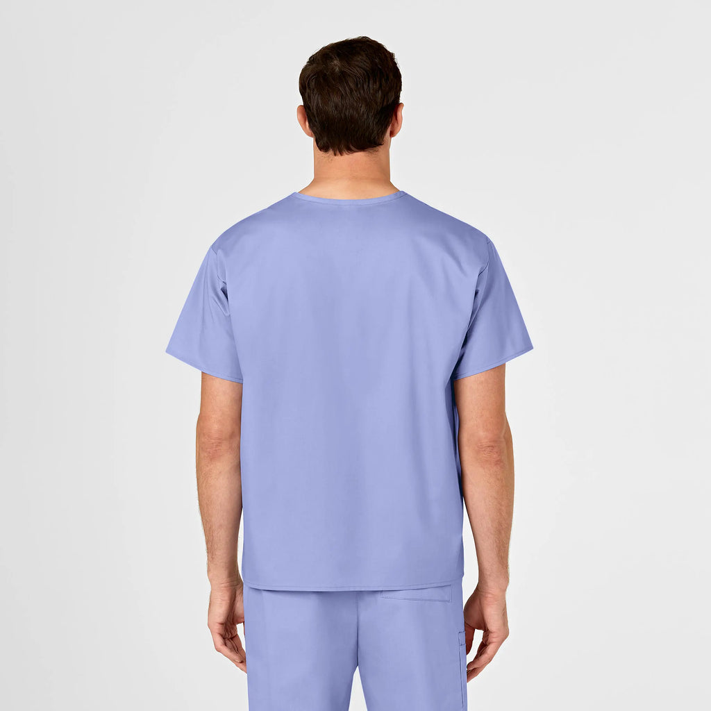 Wink Scrubs Unisex V-Neck Scrub Top Ceil Blue | scrub-supply.com