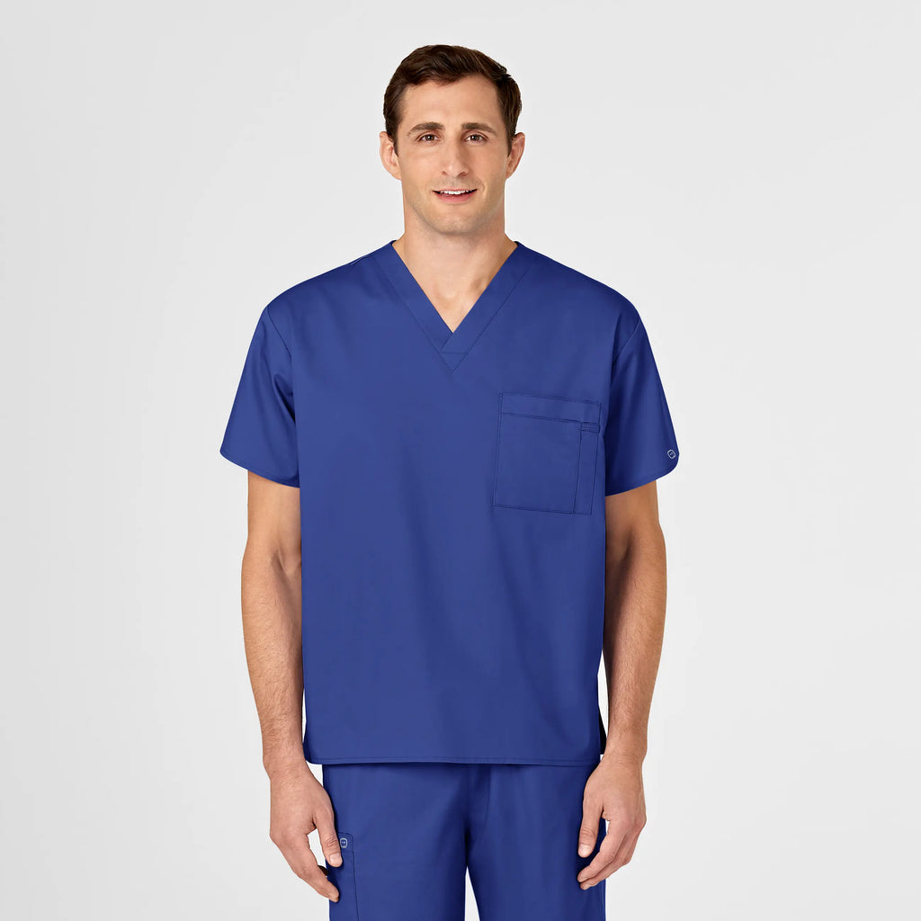 Wink Scrubs Unisex V-Neck Scrub Top Galaxy Blue | scrub-supply.com