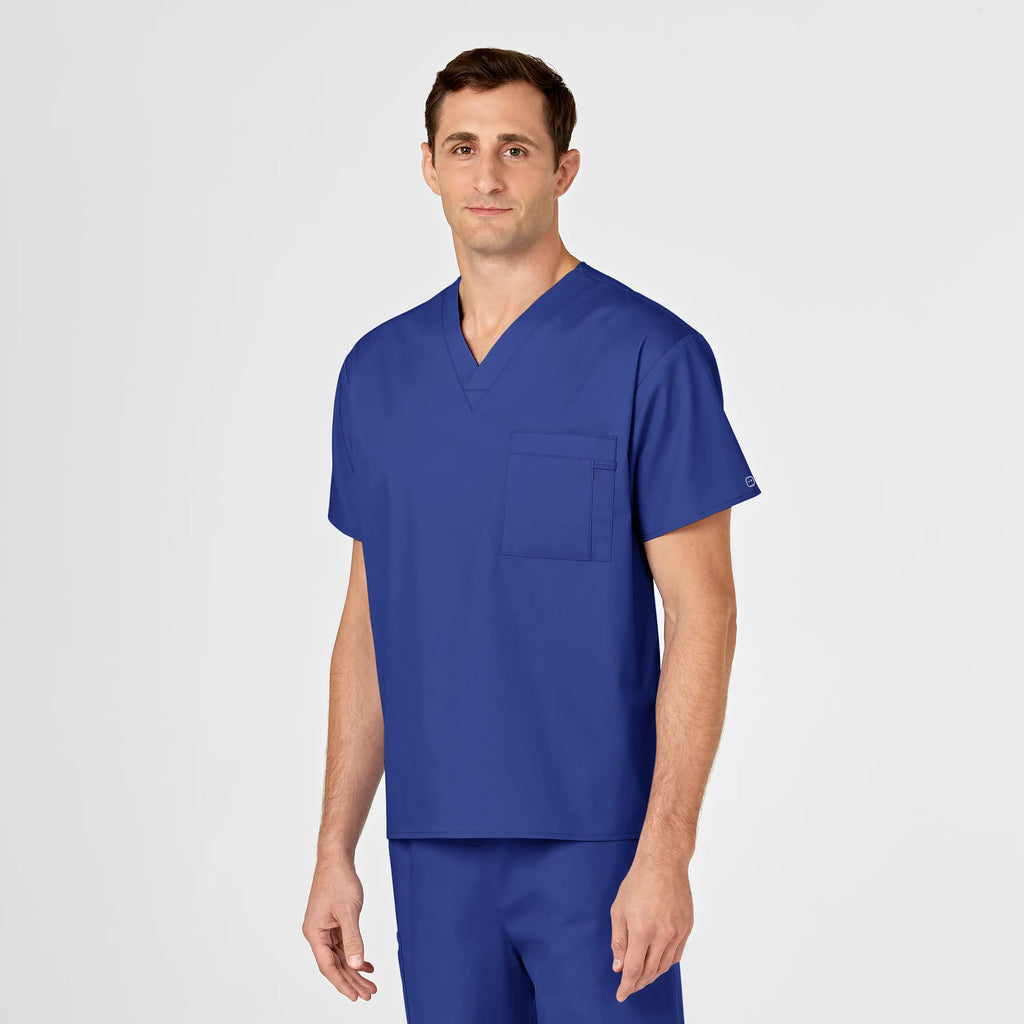 Wink Scrubs Unisex V-Neck Scrub Top Galaxy Blue | scrub-supply.com