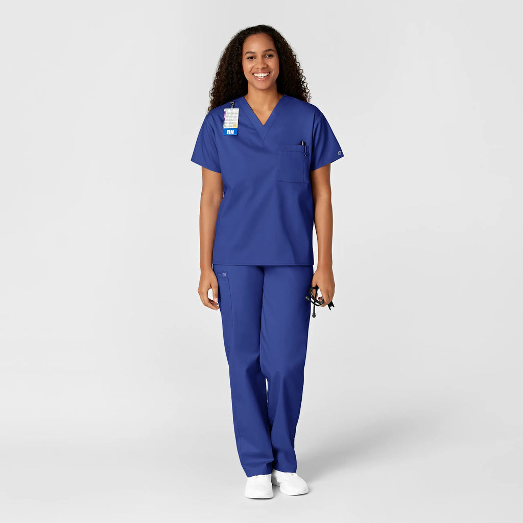 Wink Scrubs Unisex V-Neck Scrub Top Galaxy Blue | scrub-supply.com