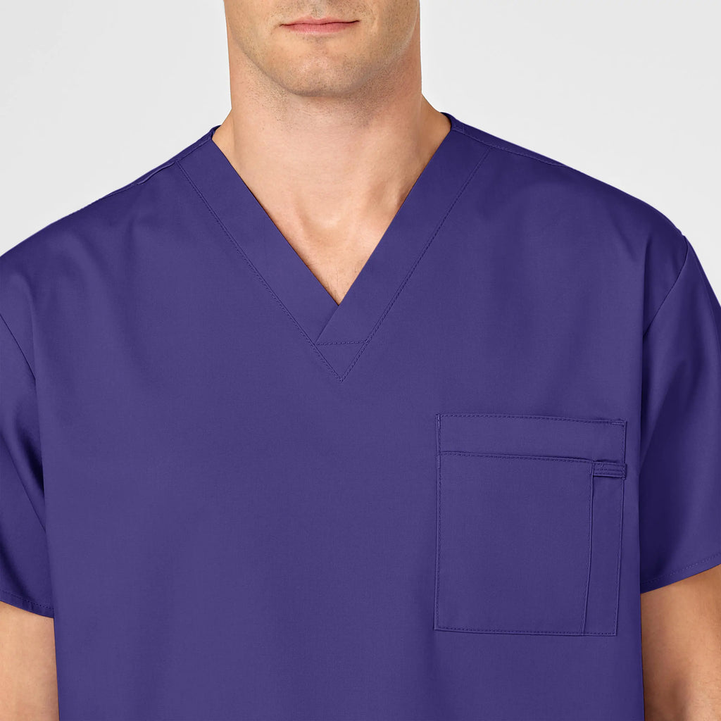 Wink Scrubs Unisex V-Neck Scrub Top Grape | scrub-supply.com