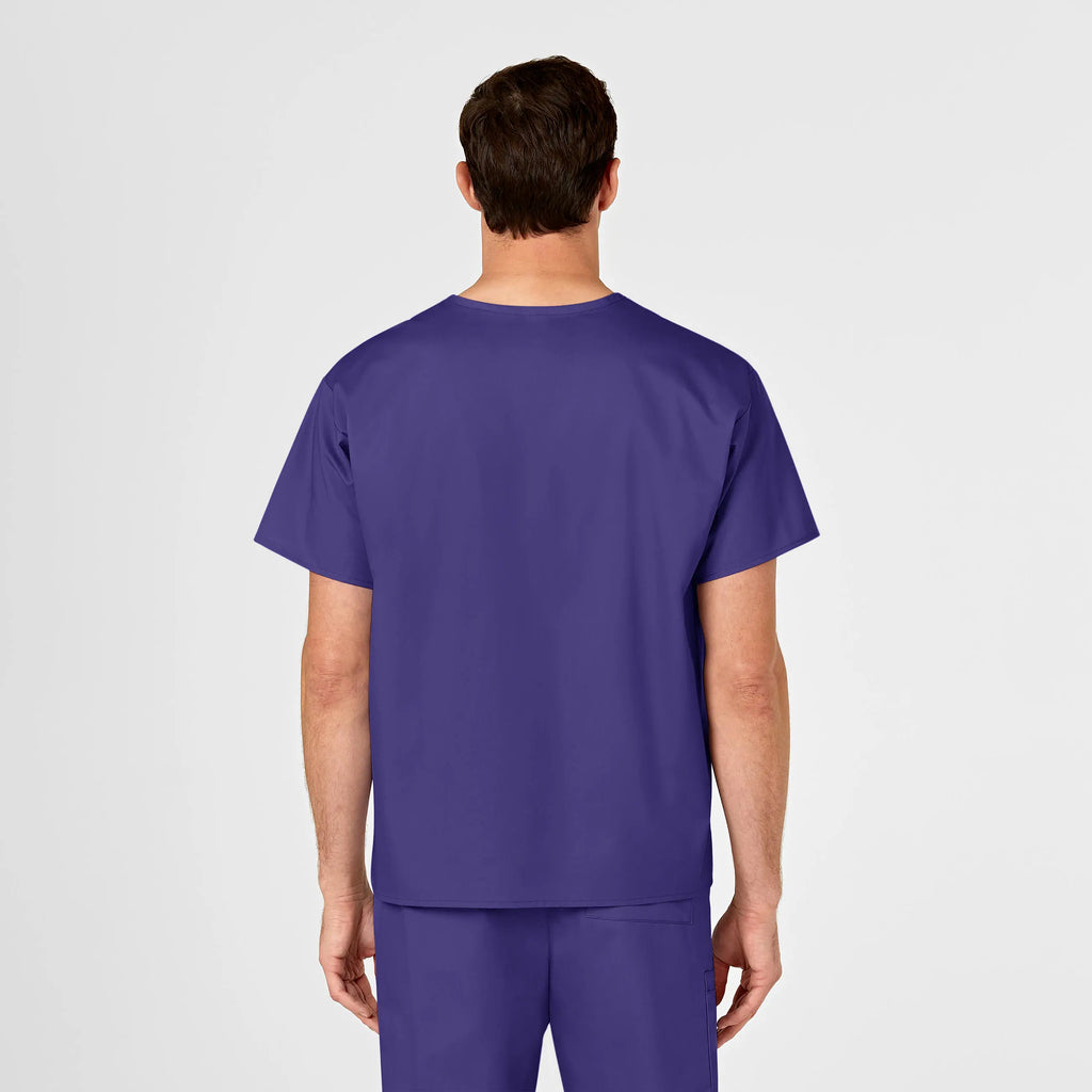 Wink Scrubs Unisex V-Neck Scrub Top Grape | scrub-supply.com