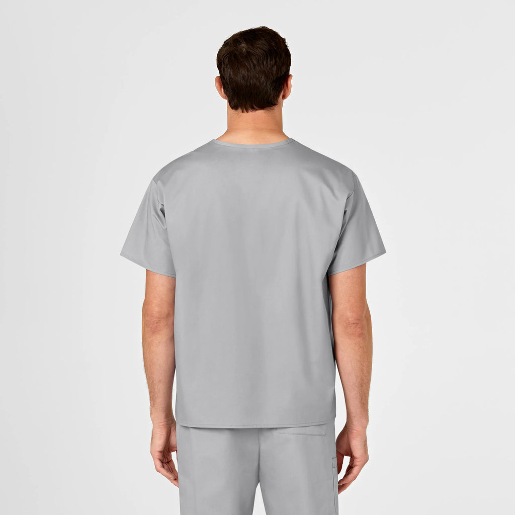 Wink Scrubs Unisex V-Neck Scrub Top Grey | scrub-supply.com