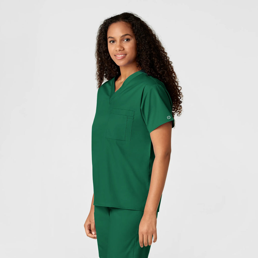 Wink Scrubs Unisex V-Neck Scrub Top Hunter | scrub-supply.com