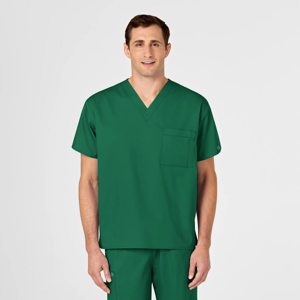 Wink Scrubs Unisex V-Neck Scrub Top Hunter | scrub-supply.com