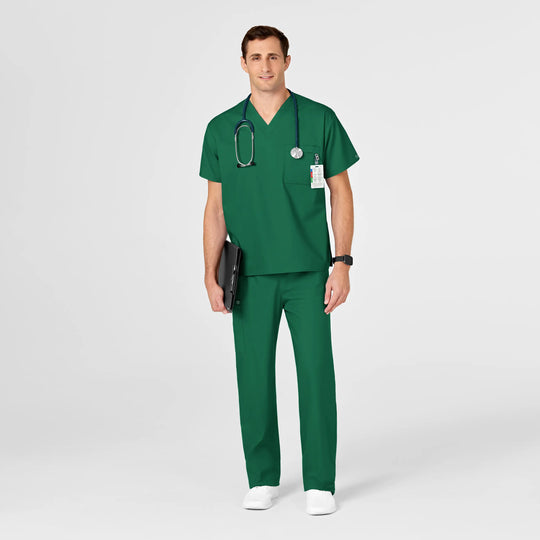 Wink Scrubs Unisex V-Neck Scrub Top Hunter | scrub-supply.com