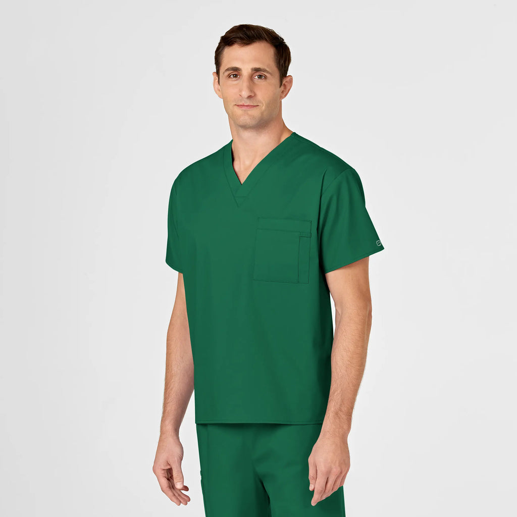 Wink Scrubs Unisex V-Neck Scrub Top Hunter | scrub-supply.com