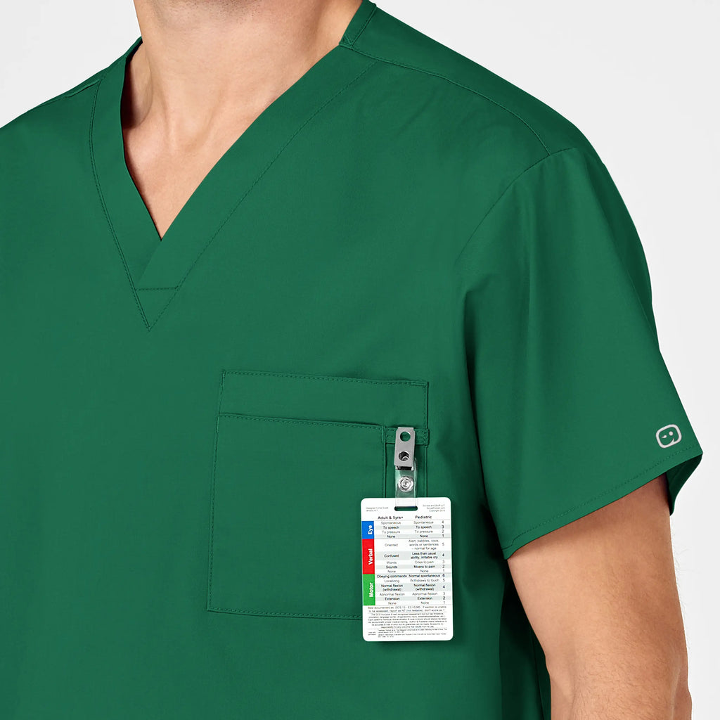 Wink Scrubs Unisex V-Neck Scrub Top Hunter | scrub-supply.com