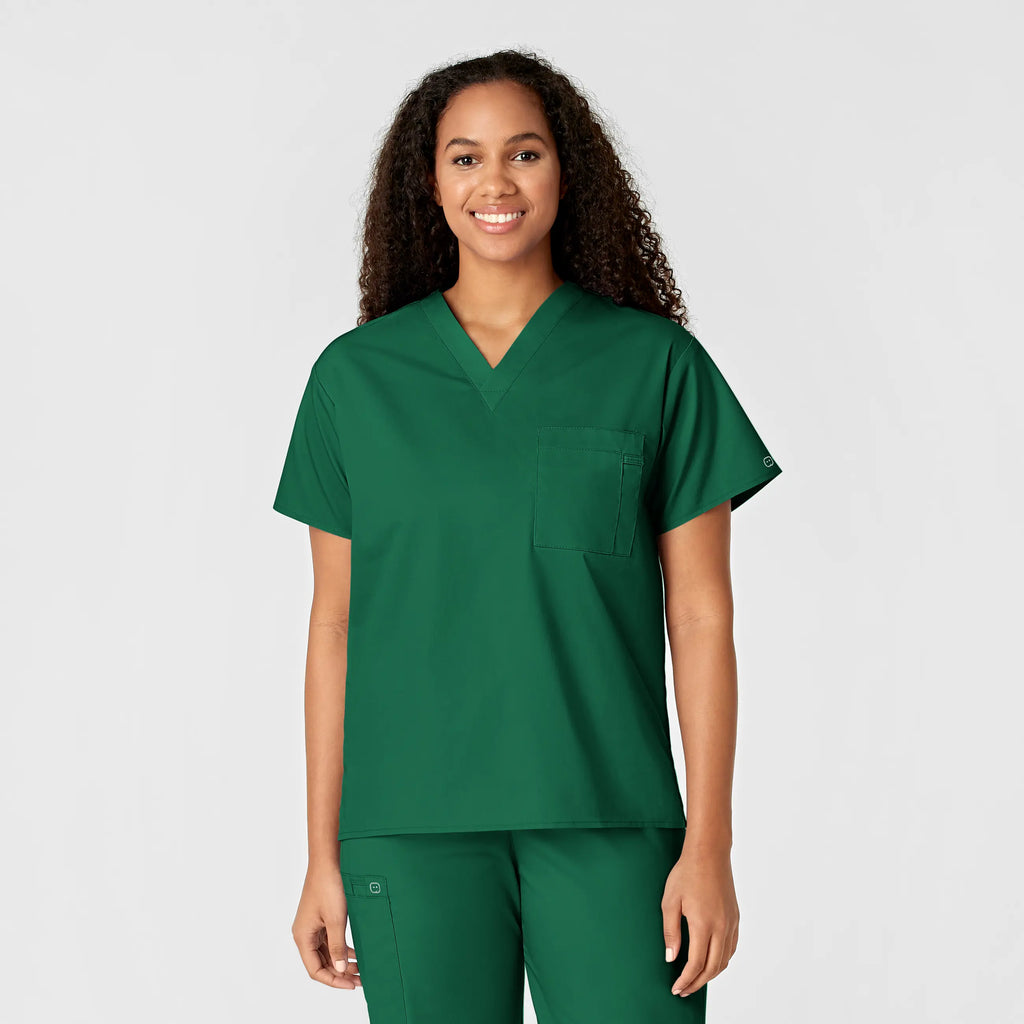 Wink Scrubs Unisex V-Neck Scrub Top Hunter | scrub-supply.com