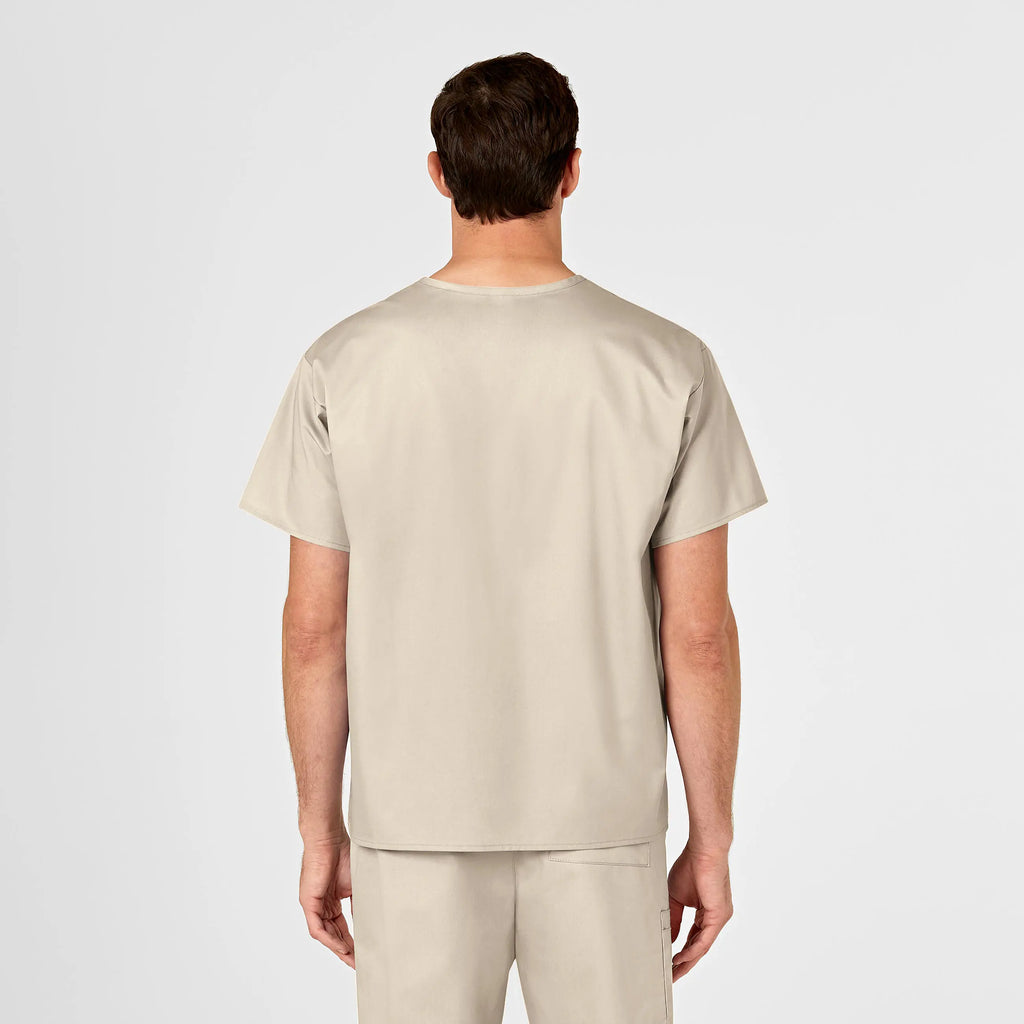 Wink Scrubs Unisex V-Neck Scrub Top Khaki | scrub-supply.com