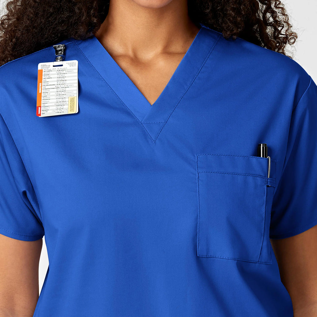 Wink Scrubs Unisex V-Neck Scrub Top Royal Blue | scrub-supply.com