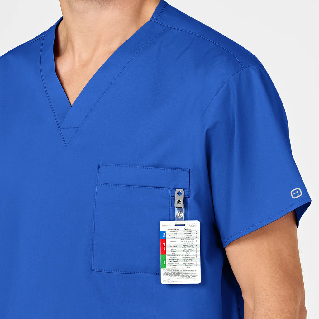 Wink Scrubs Unisex V-Neck Scrub Top Royal Blue | scrub-supply.com