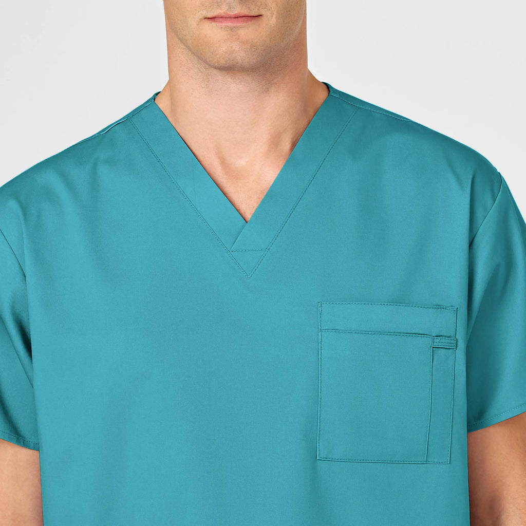 Wink Scrubs Unisex V-Neck Scrub Top Teal | scrub-supply.com