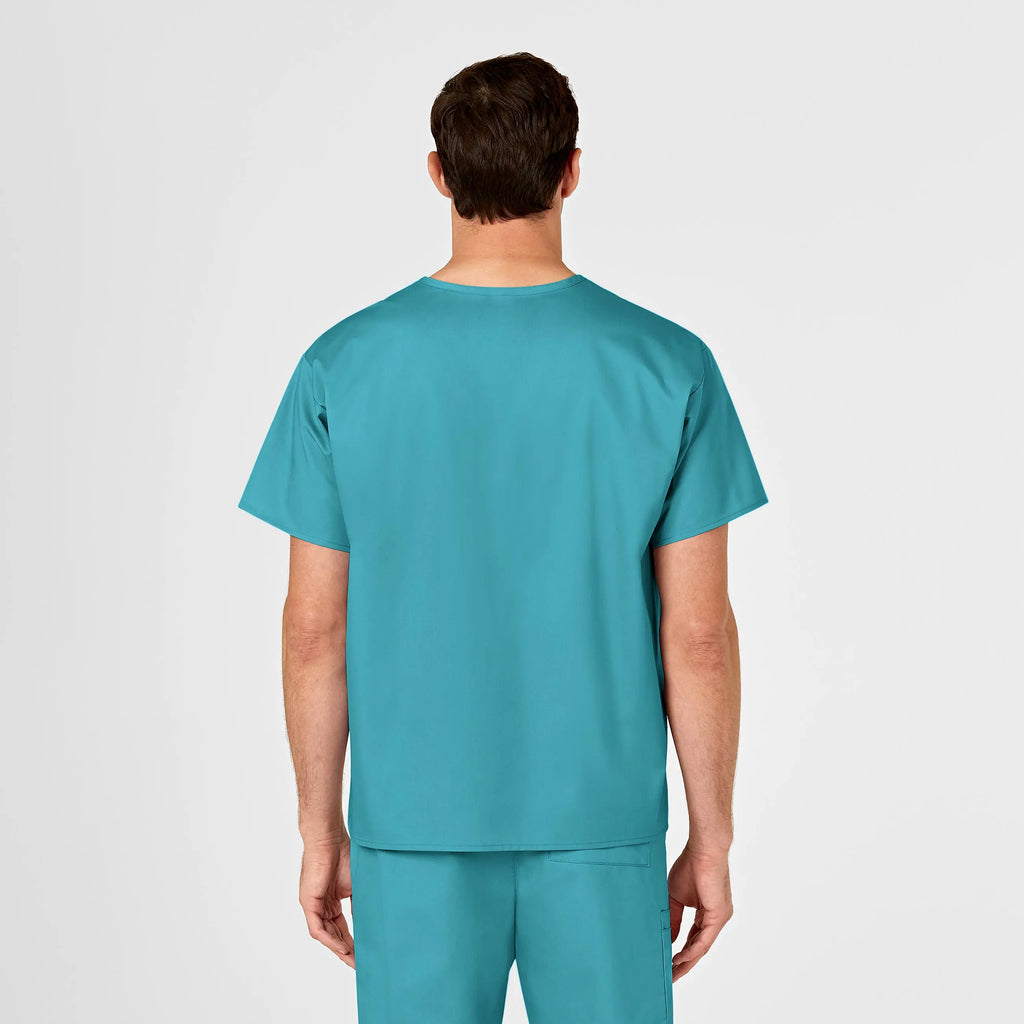 Wink Scrubs Unisex V-Neck Scrub Top Teal | scrub-supply.com