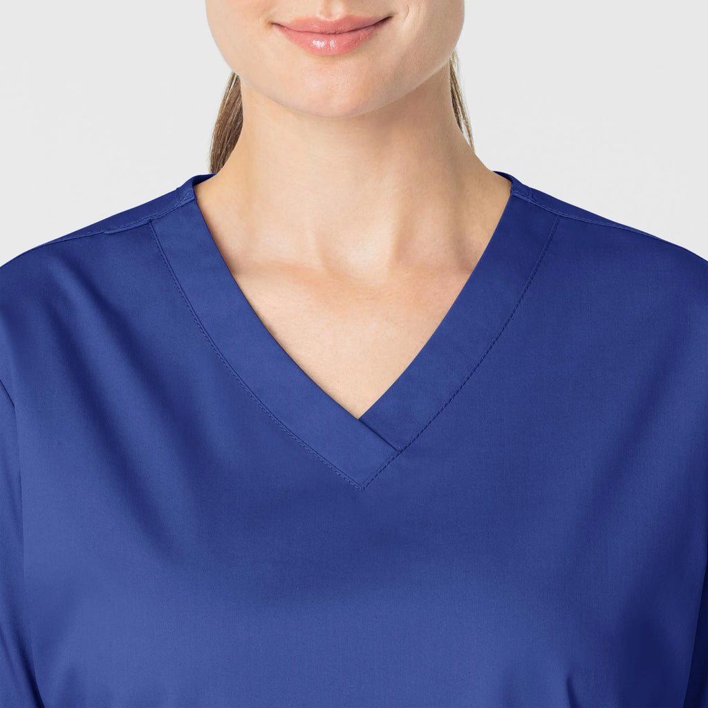 Wink Scrubs Women's WonderWORK V-Neck Scrub Top Galaxy Blue | scrub-supply.com