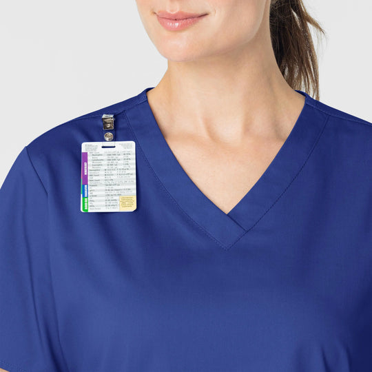 Wink Scrubs Women's WonderWORK V-Neck Scrub Top Galaxy Blue | scrub-supply.com