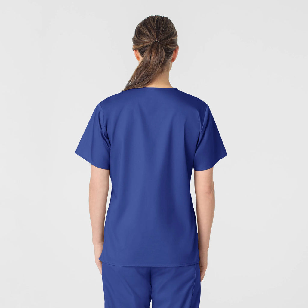 Wink Scrubs Women's WonderWORK V-Neck Scrub Top Galaxy Blue | scrub-supply.com