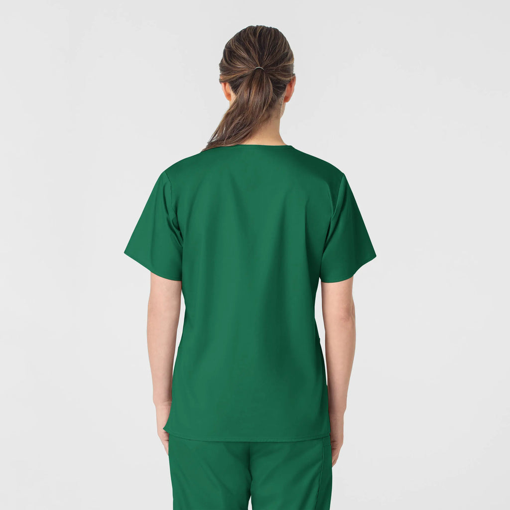 Wink Scrubs Women's WonderWORK V-Neck Scrub Top Hunter | scrub-supply.com