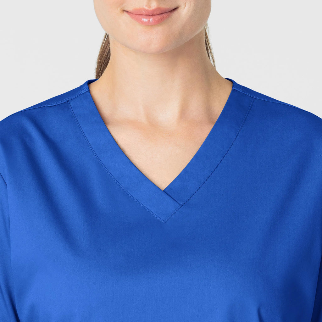 Wink Scrubs Women's WonderWORK V-Neck Scrub Top Royal Blue | scrub-supply.com