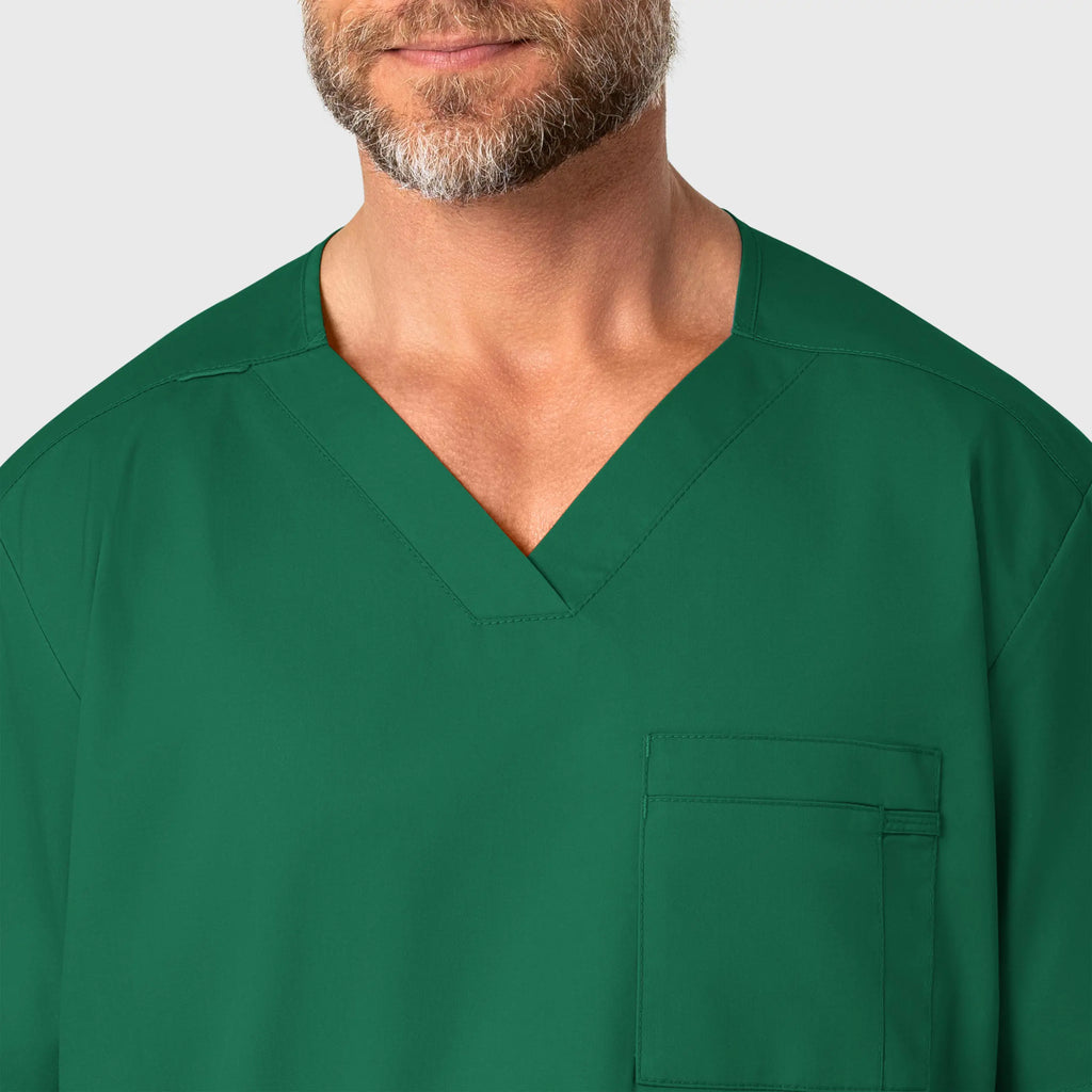 Wink Scrubs Men's WonderWORK V-Neck Scrub Top Hunter | scrub-supply.com