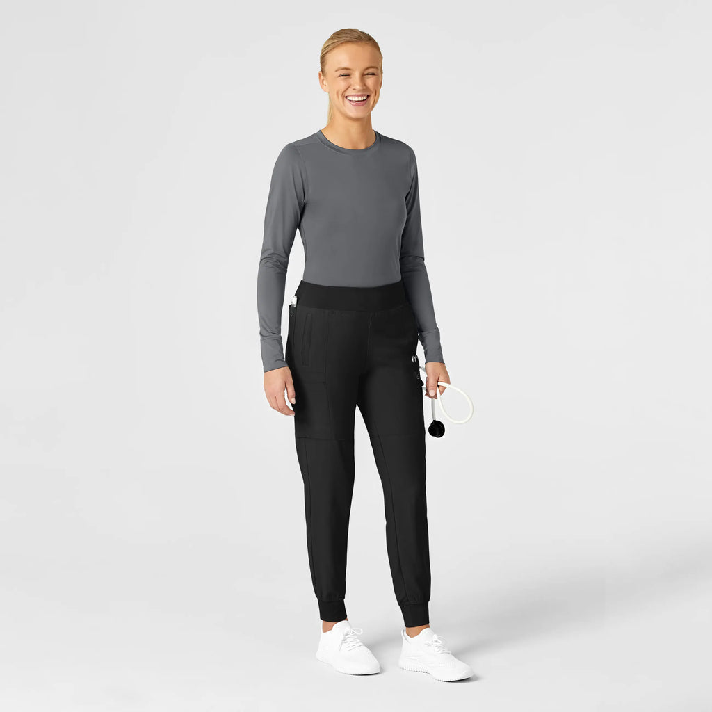 Wink Scrubs Women's Performance Long Sleeve Tee Pewter | scrub-supply.com