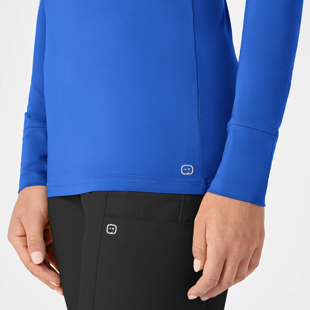 Wink Scrubs Women's Performance Long Sleeve Tee Royal Blue | scrub-supply.com