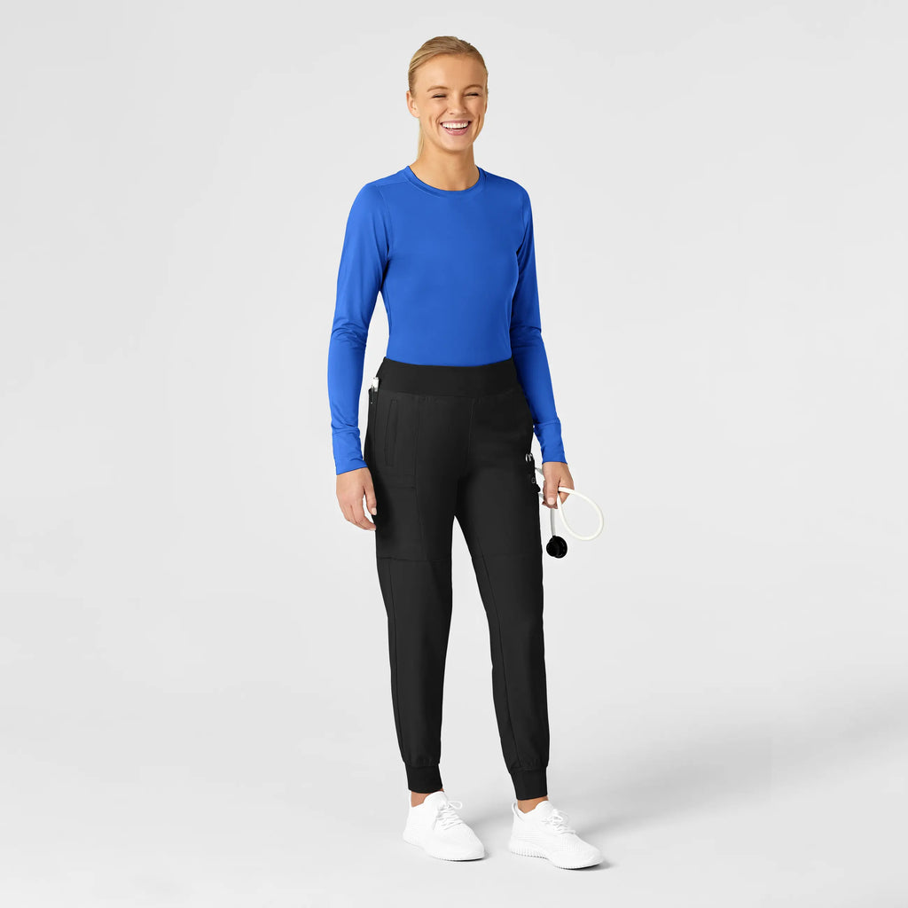 Wink Scrubs Women's Performance Long Sleeve Tee Royal Blue | scrub-supply.com