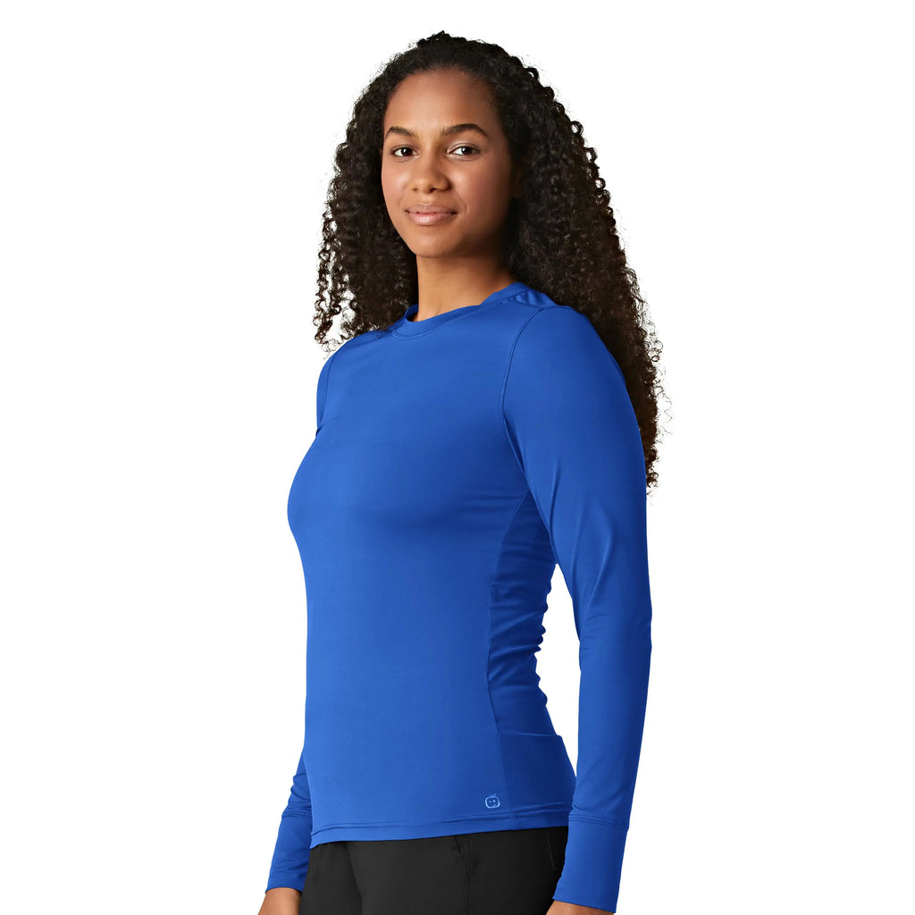 Wink Scrubs Women's Performance Long Sleeve Tee Royal Blue | scrub-supply.com