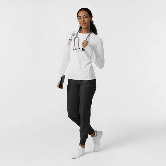 Wink Scrubs Women's Engineered Underscrub Tee White | scrub-supply.com