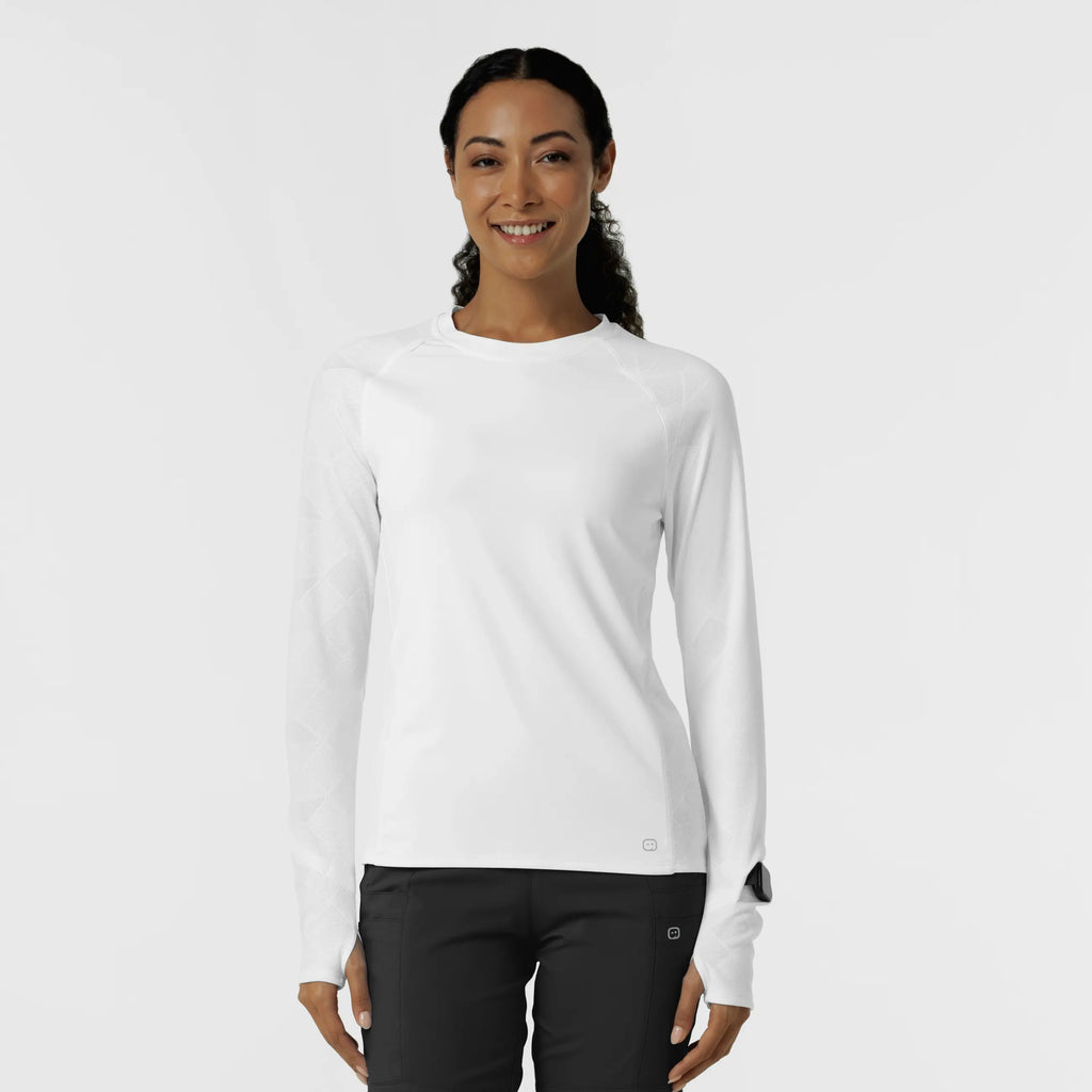 Wink Scrubs Women's Engineered Underscrub Tee White | scrub-supply.com