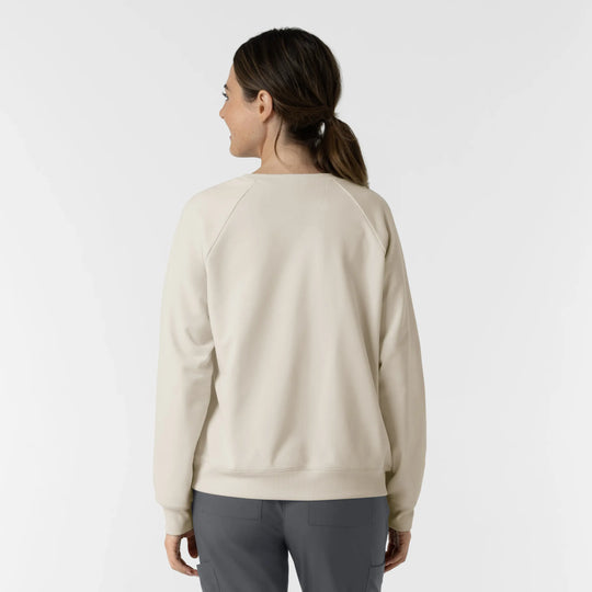 Wink Scrubs Women's Pullover Sweatshirt Birch | scrub-supply.com