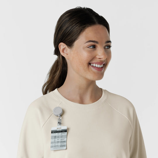 Wink Scrubs Women's Pullover Sweatshirt Birch | scrub-supply.com
