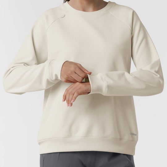 Wink Scrubs Women's Pullover Sweatshirt Birch | scrub-supply.com