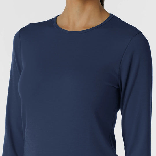 Wink Scrubs Women's Essential Layer Long Sleeve Navy | scrub-supply.com