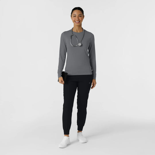 Wink Scrubs Women's Essential Layer Long Sleeve Pewter | scrub-supply.com