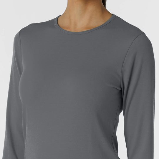 Wink Scrubs Women's Essential Layer Long Sleeve Pewter | scrub-supply.com
