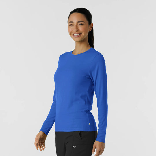 Wink Scrubs Women's Essential Layer Long Sleeve Royal Blue | scrub-supply.com