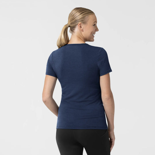 Wink Scrubs Women's Short Sleeve Essential Tee Navy | scrub-supply.com